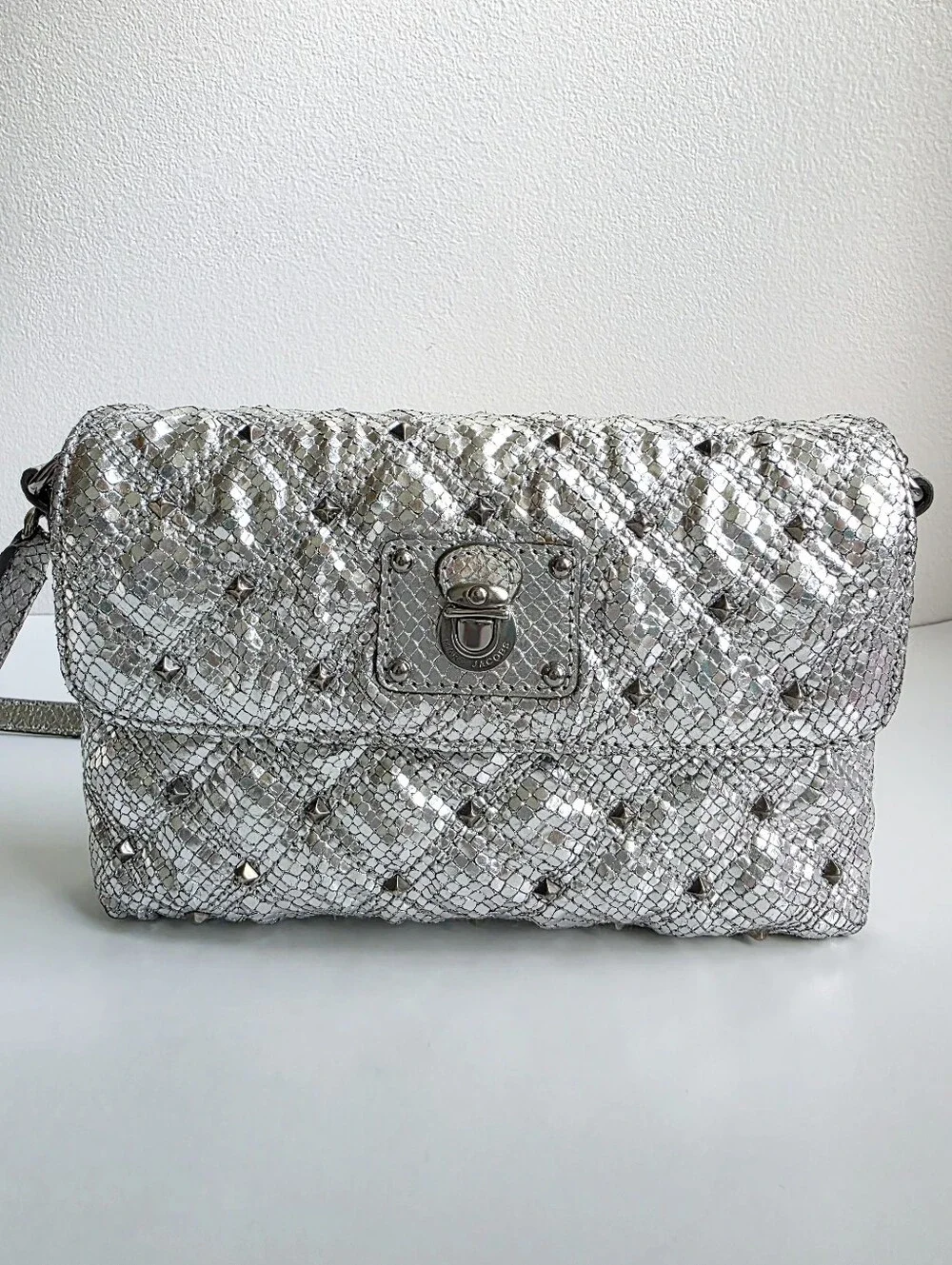 Marc Jacobs Silver Studded Crossbody